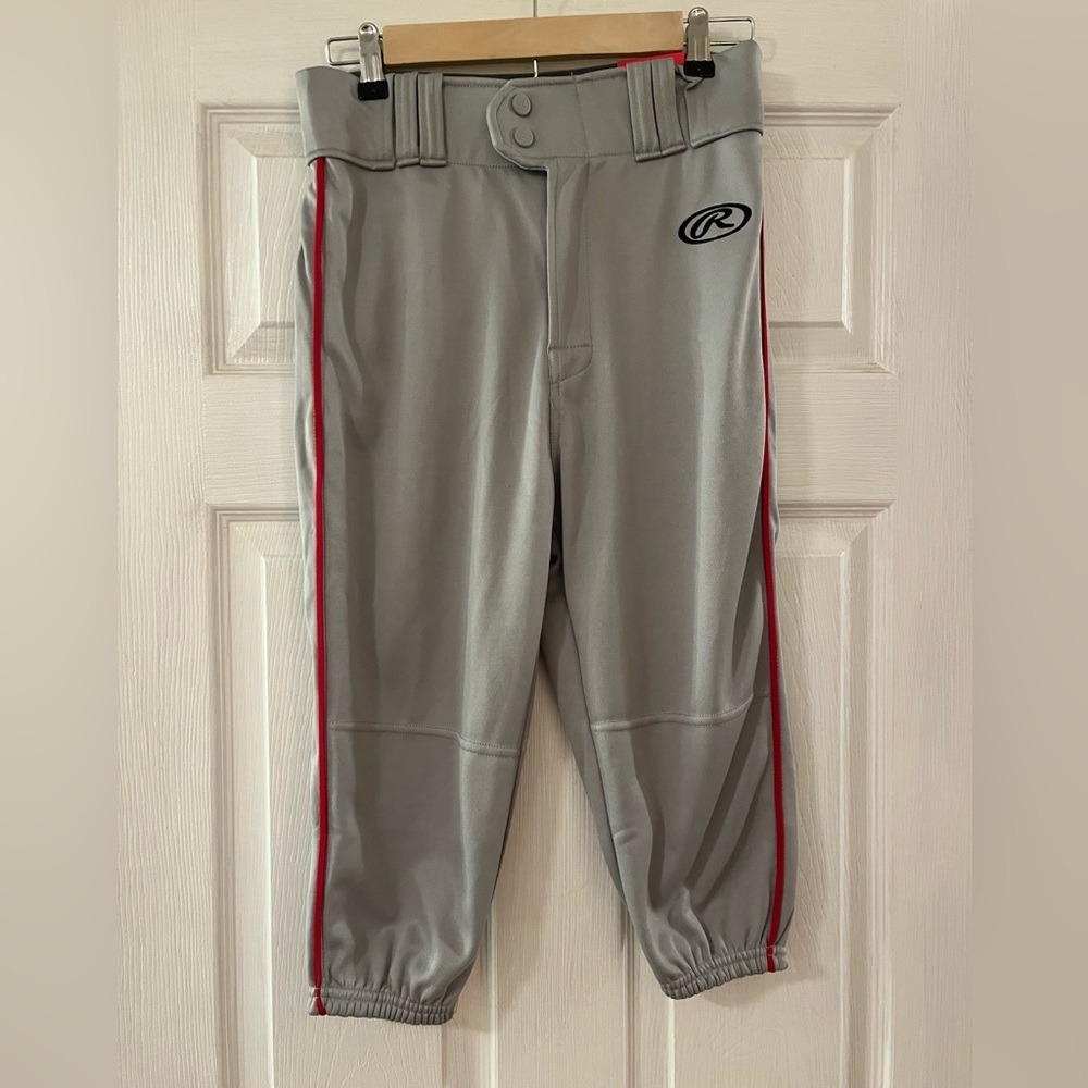 Rawlings Men's Gray Baseball Knickers Pants NWT